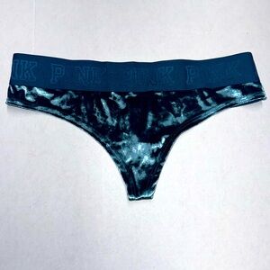 Pink Victoria secret thong, Suede in the front / Mesh in the back, Size: XS